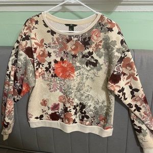 Floral 80s style sweater